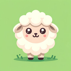 Naklejka premium Cuddly Woolly Adorable Sheep