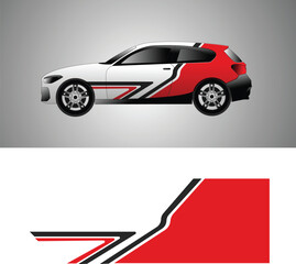 vector car background sticker design. car wrap decal