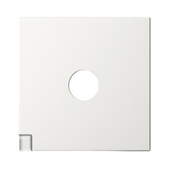 Blank cardboard software CD case isolated on transparent background, png