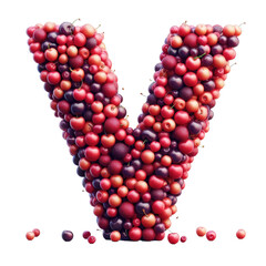 Isolated 3D Letter on a Clear PNG Canvas Generative AI