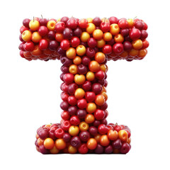 Isolated 3D Letter on a Clear PNG Canvas Generative AI