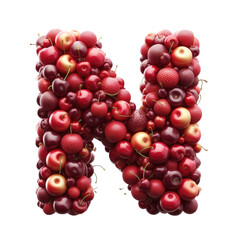 Isolated 3D Letter on a Clear PNG Canvas Generative AI