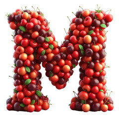 Isolated 3D Letter on a Clear PNG Canvas Generative AI
