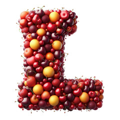 Isolated 3D Letter on a Clear PNG Canvas Generative AI