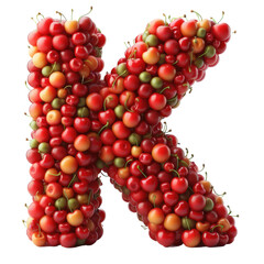 Isolated 3D Letter on a Clear PNG Canvas Generative AI