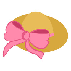 Beach hat illustrations fit for travel or summer beach papers