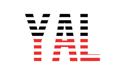 YAL three initial letter iconic line negative space minimal logo design vector template. monogram, abstract, wordmark, business, typography, minimalist, brand, company, flat, modern, unique, simple