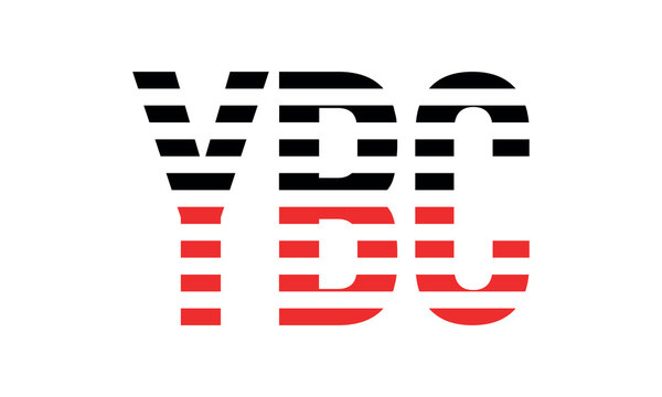 YBC three initial letter iconic line negative space minimal logo design vector template. monogram, abstract, wordmark, business, typography, minimalist, brand, company, flat, modern, unique, simple