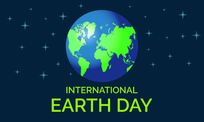 Earth Day Celebrated every year of April 22, Vector banner, flyer, poster and social medial template design.