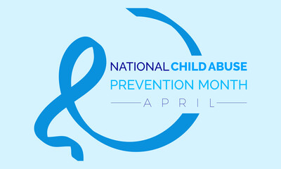 National Child Abuse Prevention Month Observed every year of April, Vector banner, flyer, poster and social medial template design.
