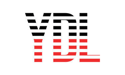 YDL three initial letter iconic line negative space minimal logo design vector template. monogram, abstract, wordmark, business, typography, minimalist, brand, company, flat, modern, unique, simple
