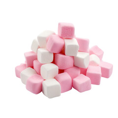 Marshmallows Isolated on transparent background