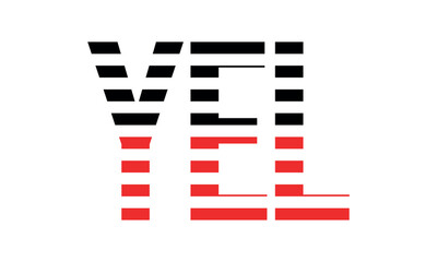 YEL three initial letter iconic line negative space minimal logo design vector template. monogram, abstract, wordmark, business, typography, minimalist, brand, company, flat, modern, unique, simple