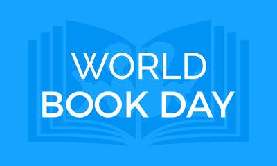 World Book Day celebrated every year of April 23, Vector banner, flyer, poster and social medial template design.