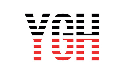 YGH three initial letter iconic line negative space minimal logo design vector template. monogram, abstract, wordmark, business, typography, minimalist, brand, company, flat, modern, unique, simple