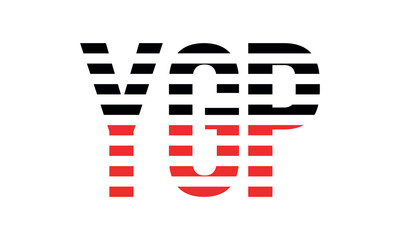 YGP three initial letter iconic line negative space minimal logo design vector template. monogram, abstract, wordmark, business, typography, minimalist, brand, company, flat, modern, unique, simple