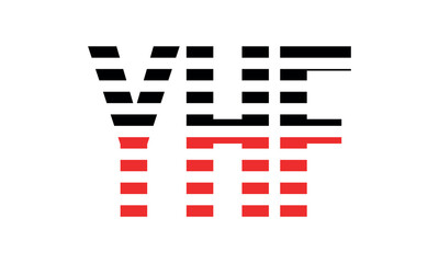 YHF three initial letter iconic line negative space minimal logo design vector template. monogram, abstract, wordmark, business, typography, minimalist, brand, company, flat, modern, unique, simple