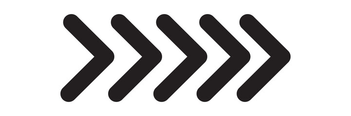 Arrow icons group. Set of black arrows symbols with blend effect. Chevron symbols. Vector isolated Set of black arrows symbols with blend effect. Chevron symbols. Vector isolated on white background.  - obrazy, fototapety, plakaty