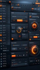 Fototapeta premium Generative AI : User settings page for a social media site, privacy settings