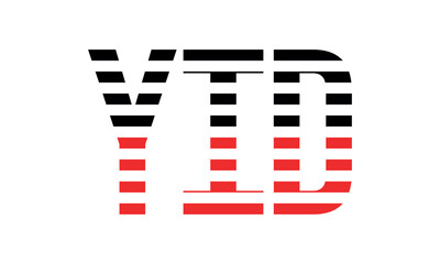 YID three initial letter iconic line negative space minimal logo design vector template. monogram, abstract, wordmark, business, typography, minimalist, brand, company, flat, modern, unique, simple