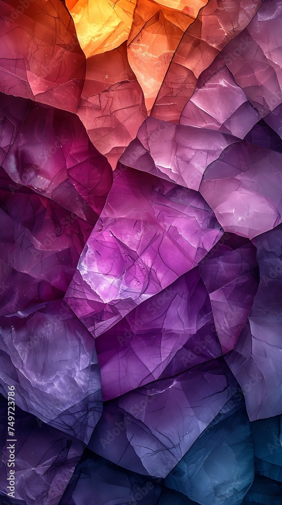 Poster generative ai : purple pattern geometry marble stone texture