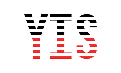 YIS three initial letter iconic line negative space minimal logo design vector template. monogram, abstract, wordmark, business, typography, minimalist, brand, company, flat, modern, unique, simple