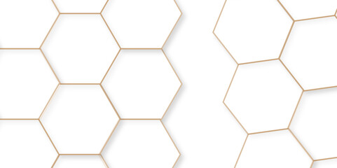 Abstract background with hexagons Abstract hexagon polygonal pattern background vector. seamless bright white abstract honeycomb background.