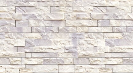 Generative AI : Empty background of wide cream brick wall texture. Beige old brown brick wall concrete wallpaper 