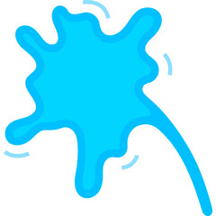 water squirt flat icon for decoration, website, web, mobile app, printing, banner, logo, poster design, etc.