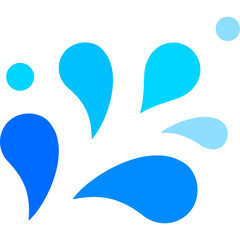 water splash flat icon for decoration, website, web, mobile app, printing, banner, logo, poster design, etc.
