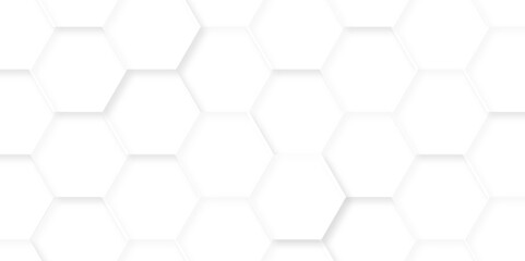 Abstract background with hexagons Abstract hexagon polygonal pattern background vector. seamless bright white abstract honeycomb background.