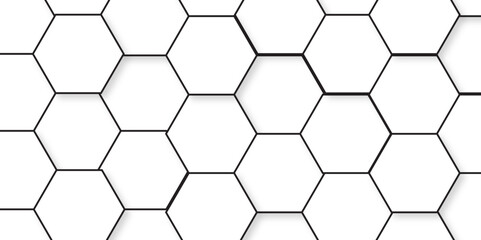 Abstract background with hexagons Abstract hexagon polygonal pattern background vector. seamless bright white abstract honeycomb background.