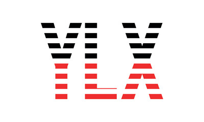 YLX three initial letter iconic line negative space minimal logo design vector template. monogram, abstract, wordmark, business, typography, minimalist, brand, company, flat, modern, unique, simple