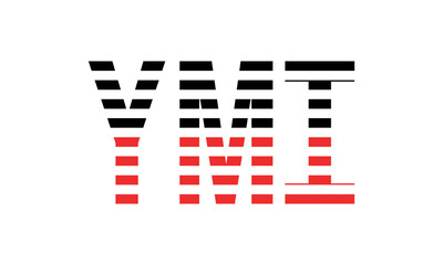 Fototapeta premium YMI three initial letter iconic line negative space minimal logo design vector template. monogram, abstract, wordmark, business, typography, minimalist, brand, company, flat, modern, unique, simple