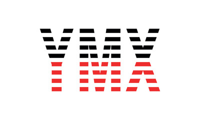 YMX three initial letter iconic line negative space minimal logo design vector template. monogram, abstract, wordmark, business, typography, minimalist, brand, company, flat, modern, unique, simple