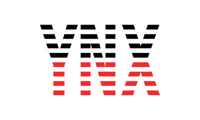 YNX three initial letter iconic line negative space minimal logo design vector template. monogram, abstract, wordmark, business, typography, minimalist, brand, company, flat, modern, unique, simple