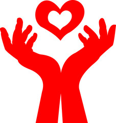 Charity Icon Silhouette