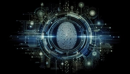 a fingerprint lock on virtual screen