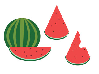watermelon vector illustration