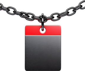 price tag with chain isolated on white or transparent background,transparency