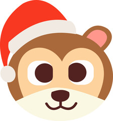Christmas Cute Animal Head