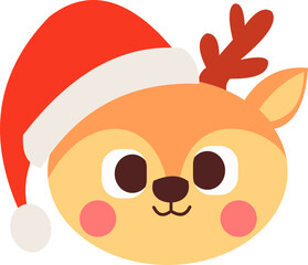Christmas Cute Animal Head