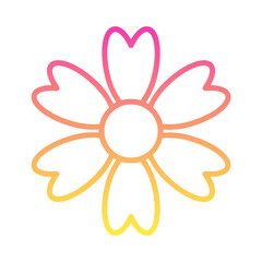 Sakura Gradient Linear Style