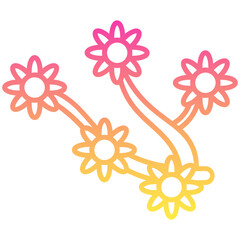 Sakura Gradient Linear Style