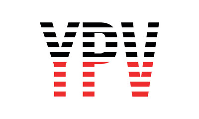 YPV three initial letter iconic line negative space minimal logo design vector template. monogram, abstract, wordmark, business, typography, minimalist, brand, company, flat, modern, unique, simple