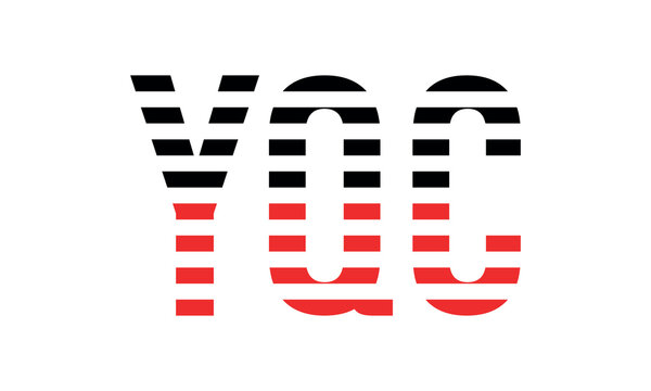 YQC three initial letter iconic line negative space minimal logo design vector template. monogram, abstract, wordmark, business, typography, minimalist, brand, company, flat, modern, unique, simple