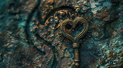 The hearts key, lost in time, beckons the worthy to unlock the depths of passion and understanding