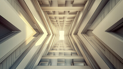 Obraz premium rectangle tunnel concept background