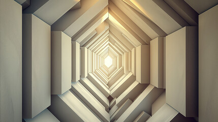 Obraz premium rectangle tunnel concept background