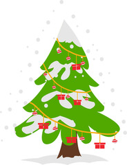 Christmas Tree Snow Decoration
